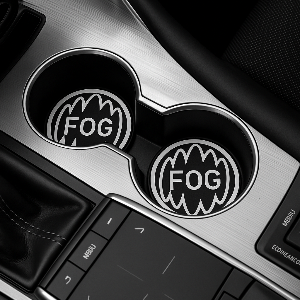 Fog Logo Car Cup Holder Coaster