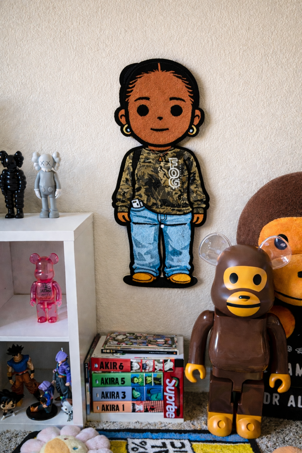 Personalized Bape Style Cartoon into Rug